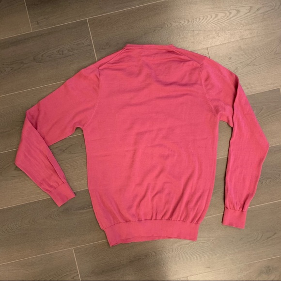 Reiss men’s cotton pink sweater (Sz L) - Picture 3 of 10